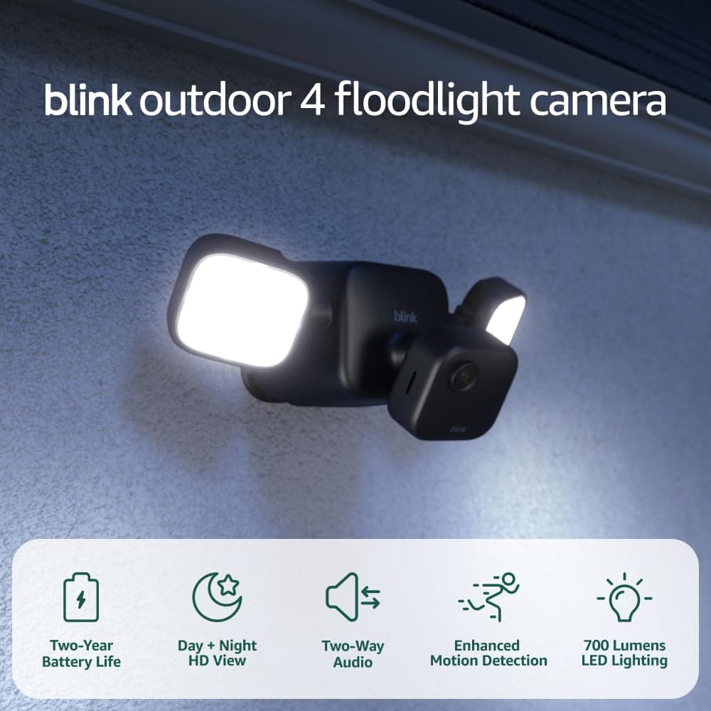 Blink Outdoor 4 Floodlight Camera — Wireless smart security camera